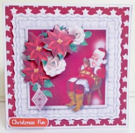 Christmas Planning - Frilly Frame Card Mini Kit by Pam Stubley