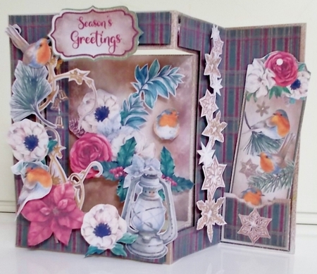 Winter Songbird #2 - Side Panel Step Card & Envelope Kit by Pam Stubley