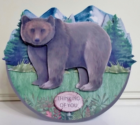 BEAR ROCKER CARD by Pam Stubley