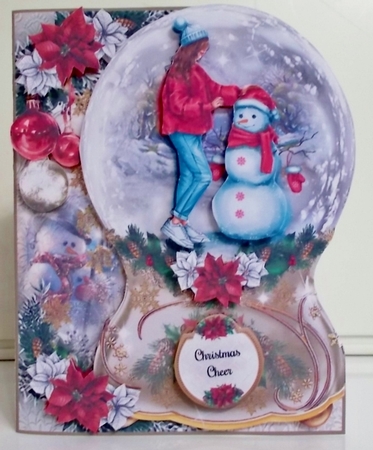 The Snowman Snowglobe - Shaped Mini Page Kit  by Pam Stubley