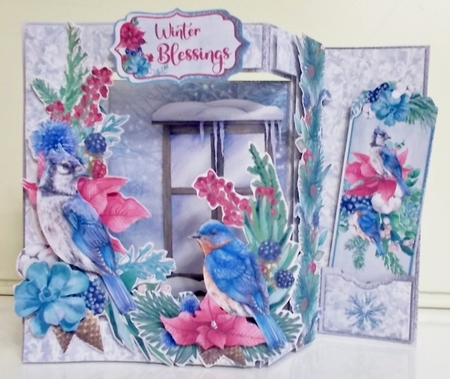 Winter Songbird #3 - Side Panel Step Card & Envelope Kit by Pam Stubley