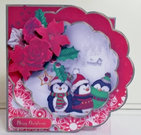 Penguins in the Snow - Petal Card Mini Kit by Pam Stubley