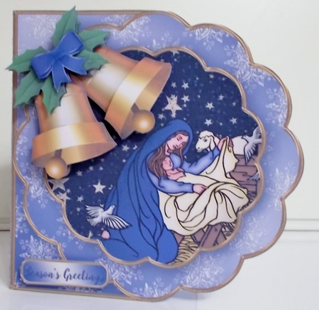 The Holy Nativity - Petal Card Mini Kit by Pam Stubley