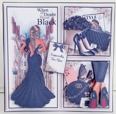 When In Doubt Wear Black Bumper Mini Page Kits  by Pam Stubley