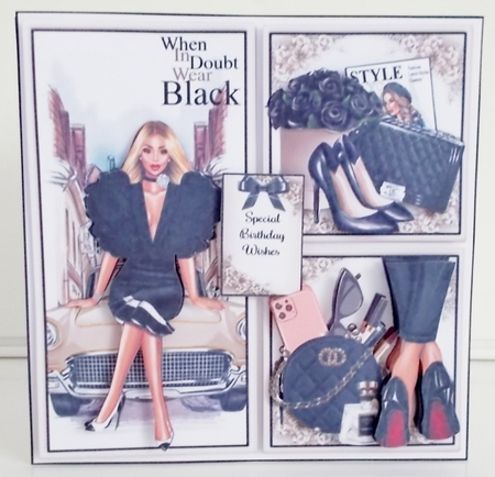 When In Doubt Wear Black Bumper Mini Page Kits  by Pam Stubley