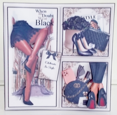 When In Doubt Wear Black Bumper Mini Page Kits  by Pam Stubley