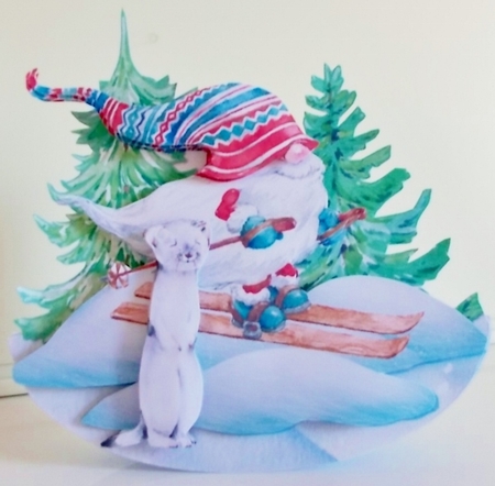 All Roads Lead Gnome 1 Rocker Card Mini Kit by Pam Stubley
