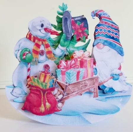 All Roads Lead Gnome 5 Rocker Card Mini Kit by Pam Stubley