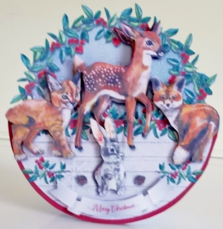 DEER FRIENDS ROCKER CARD by Pam Stubley