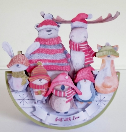 ITS COLD OUTSIDE ROCKER CARD by Pam Stubley