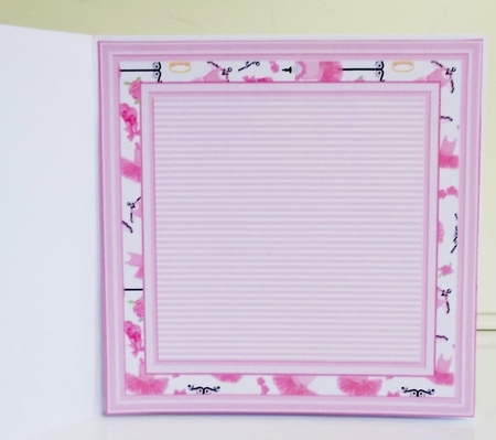 Pretty in Pink Blank Insert  by Pam Stubley