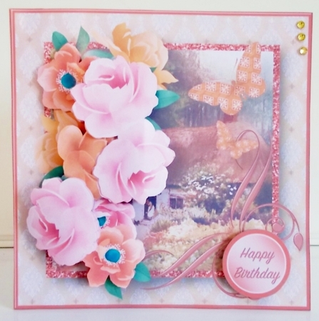 Country Morning - Decoupage Card Mini Kit by Pam Stubley