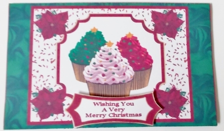 Beautiful Christmas Cupcakes - Money Wallet by Pam Stubley