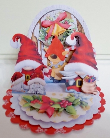 Father Gnome-mas & Family Triple Easel Card Kit by Pam Stubley
