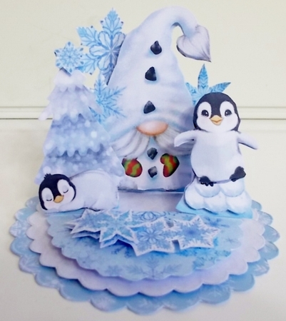 Frosty the Gnome-man Triple Easel Card Kit by Pam Stubley