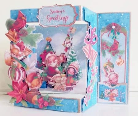 The Merriest Christmas - Side Panel Step Card & Envelope Kit by Pam Stubley