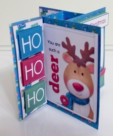 Christmas Tidings Pinwheel Card and Envelope with Optional Decoupage by Pam Stubley