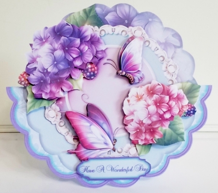 Pastel Petals Scallop Wobble Card Mini-Kit by Pam Stubley