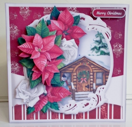 Christmas Cabin - Decoupage Card Mini Kit by Pam Stubley