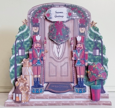 Christmas Door 02 Shaped Mini Page Kit  by Pam Stubley