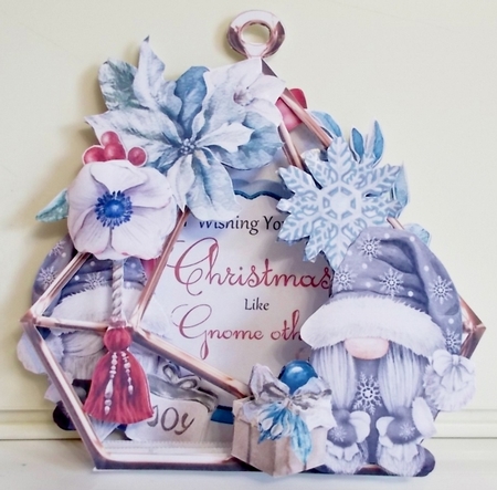 Gnome Other Christmas 3 3d Terrarium Cards & Envelopes Kit by Pam Stubley