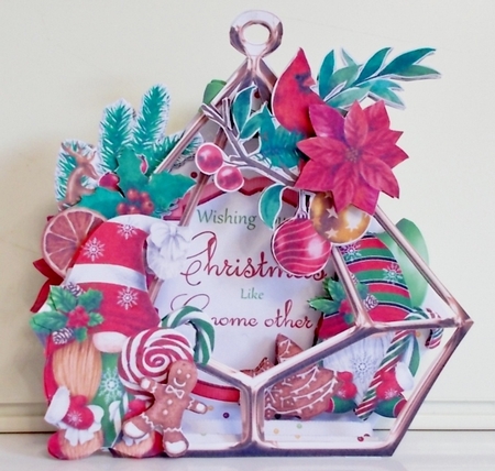 Gnome Other Christmas 4 3d Terrarium Cards & Envelopes Kit by Pam Stubley