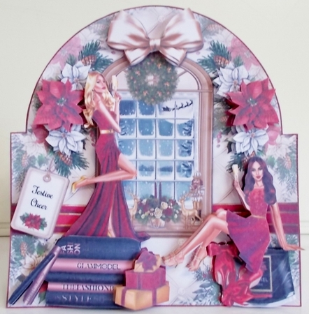 Christmas Glam Shaped Mini Page Kit  by Pam Stubley
