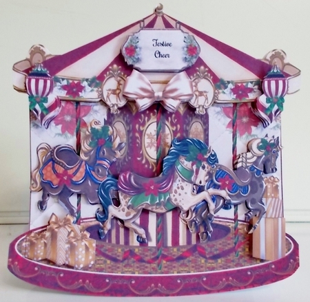Christmas Carousel Shaped Mini Page Kit  by Pam Stubley