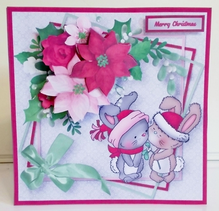 Mistletoe Kisses - Decoupage Card Mini Kit by Pam Stubley