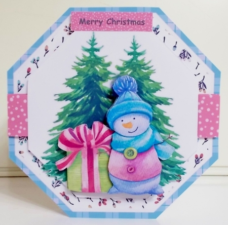 Octagon Cute Snowman Mini Kit by Pam Stubley