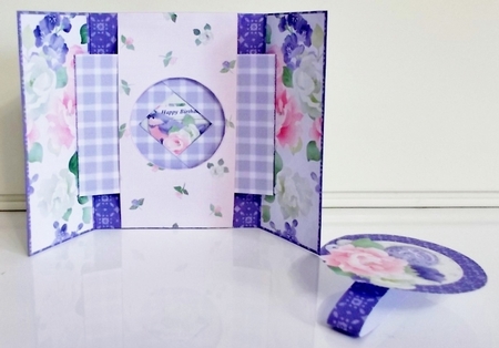 Birdsong Gate Fold Shutter Card with Extra Sentiments by Pam Stubley