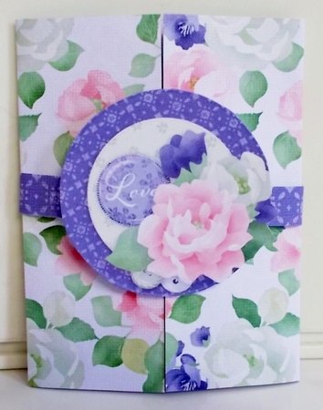 Birdsong Gate Fold Shutter Card with Extra Sentiments by Pam Stubley