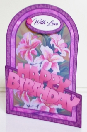 Cutaway Pink lilies (birthday) by Pam Stubley
