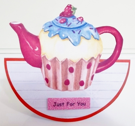 CHRISTMAS TEAPOTS rocker card BUMPER KIT by Pam Stubley