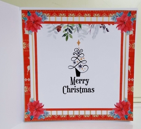 Christmas Poinsettia Insert 1 by Pam Stubley