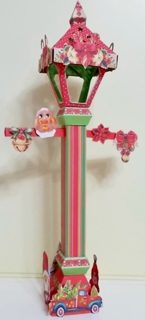 It Will Be Gnomely This Christmas 3D Victorian Lampost Luminiere by Pam Stubley