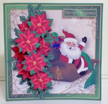 Santas Sleigh - Decoupage Card Mini Kit by Pam Stubley