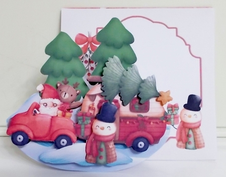 Festive Whimsies 1 Rocker Card Mini Kit by Pam Stubley