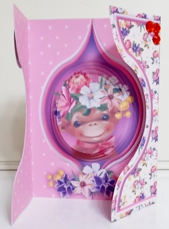Cheeky Monkey - Aperture Gatefold Card Mini Kit by Pam Stubley