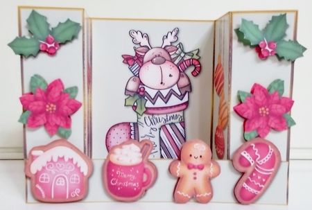 Christmas Stocking Surprise - Bridge Card by Pam Stubley