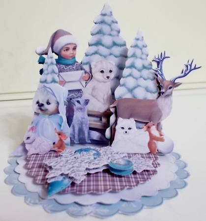Happy Holly-Day 7 Triple Easel Card Kit by Pam Stubley