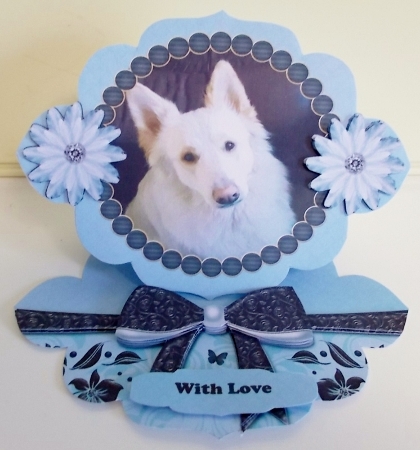 Beautiful Kasper German Shepherd All Occasions Easel Bard by Pam Stubley
