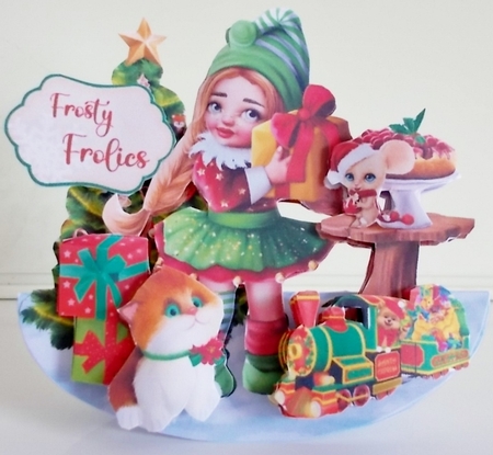All I Want for Christmas 6 Rocker Card Mini Kit by Pam Stubley