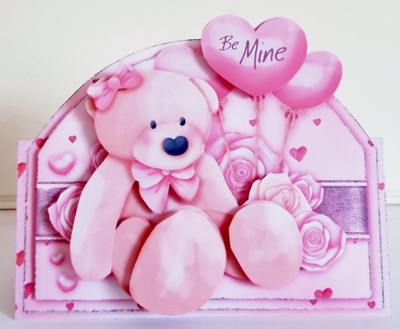 Happy Valentine Shaped Tent Card-3 by Pam Stubley