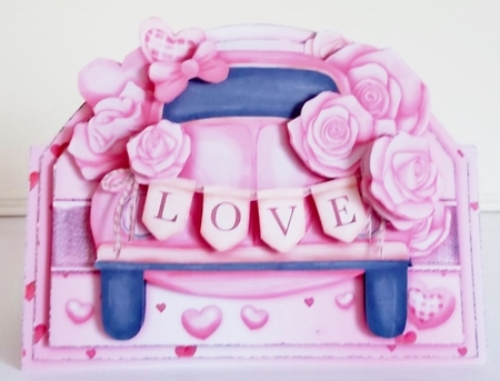 Happy Valentine Shaped Tent Card-4 by Pam Stubley