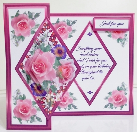 DFB Pink roses & berries by Pam Stubley