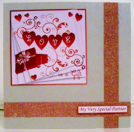 Love is a Gift - Twisted Pyramid Topper by Pam Stubley