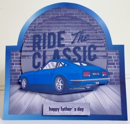 Male Card  Ride The Classic  Car Mini Kit by Pam Stubley