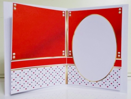 A5 Valentines Love Blank Insert  by Pam Stubley
