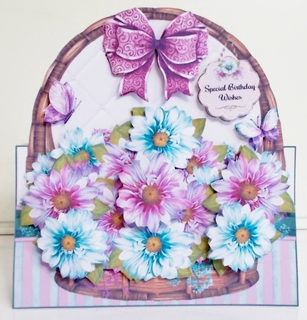 Dahlia Basket Shaped Mini Page Kit  by Pam Stubley
